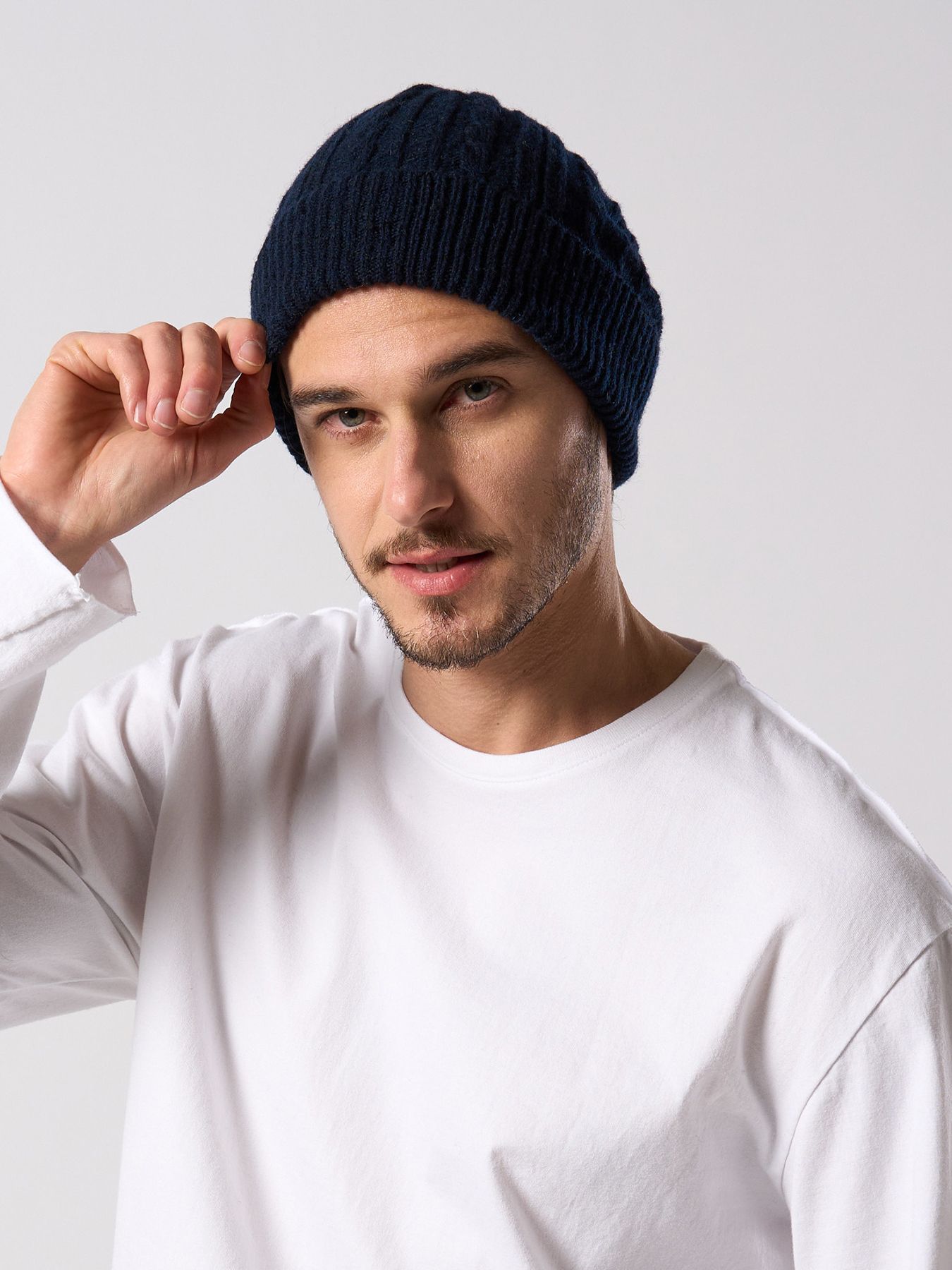 【予約品 4月19日(日) 18時締切】lomond×powder multi kint cap / ウール ニットキャップ / ネイビー