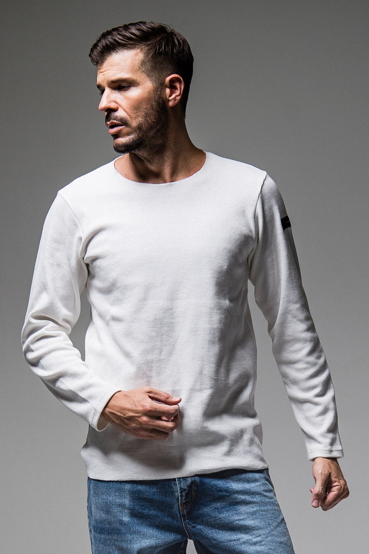 ST COTTON waffle Thermal Tシャツ / WHITE 【RESOUND CLOTHING】