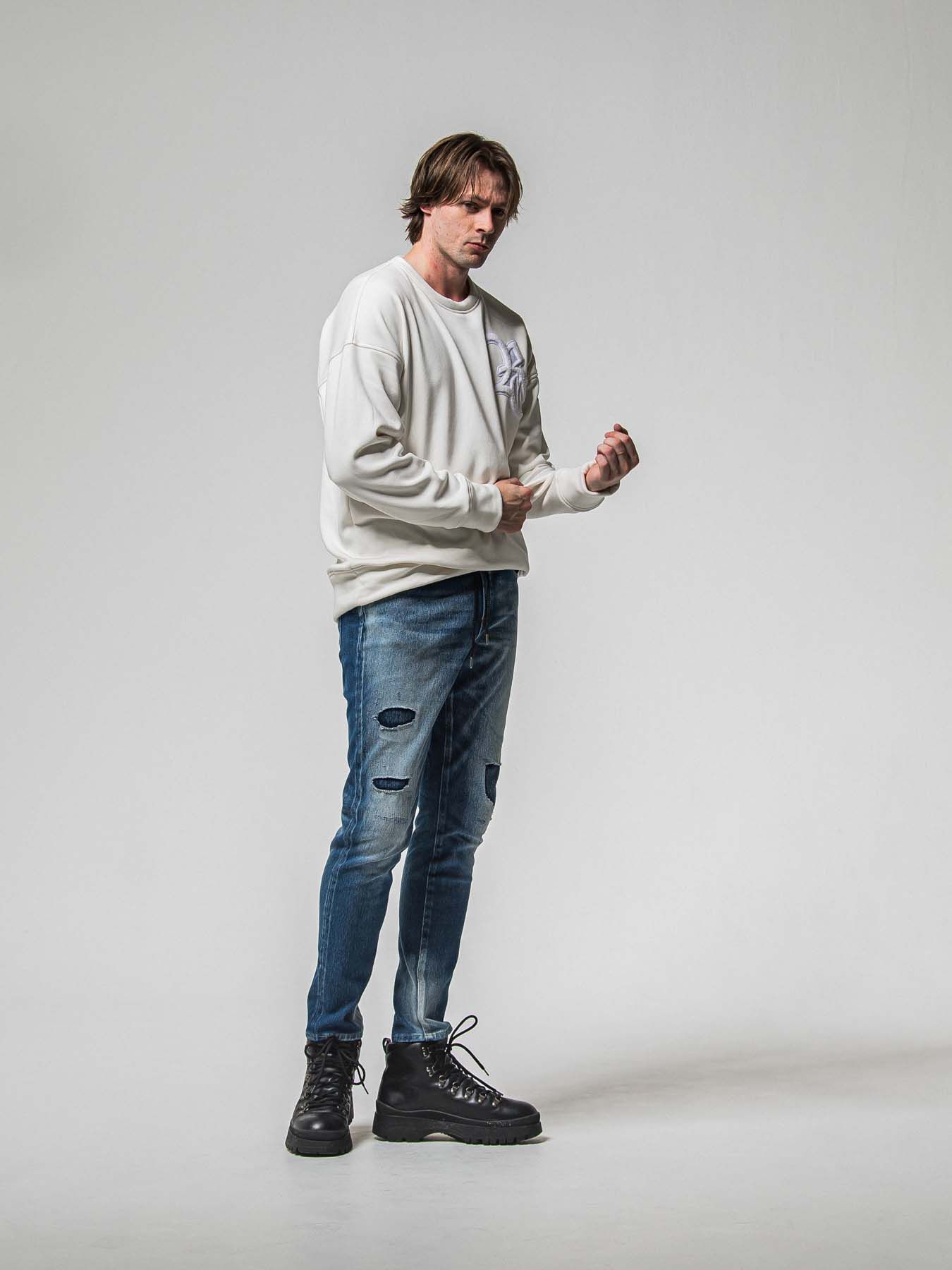 【予約品 8月31日(日) 締切】MICK DENIM JERSEY / ミック デニムジャージ / インディゴクラッシュ