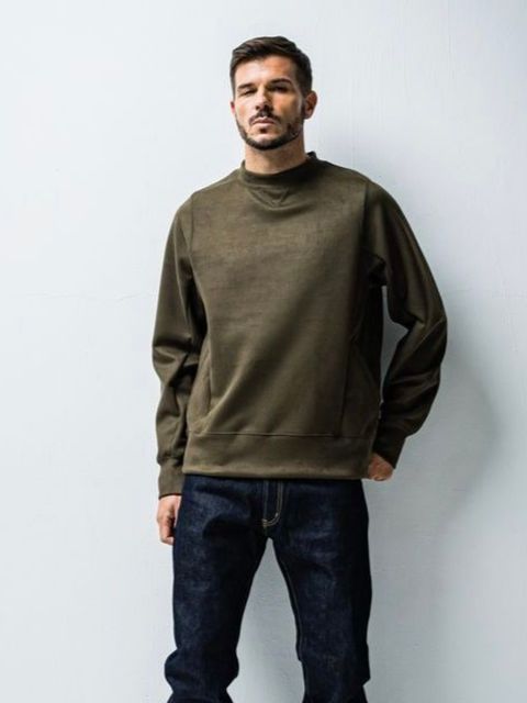suède jersey solid  trainer / カーキ【ORATA】