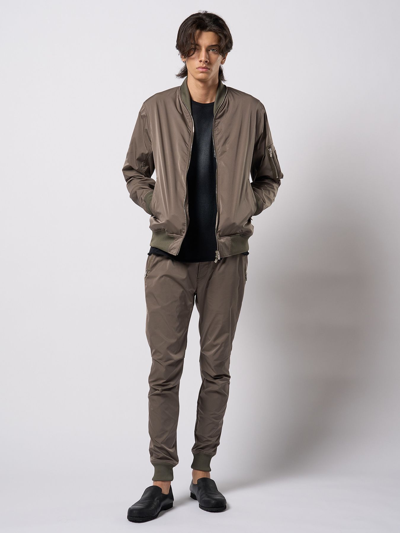 【予約品 9月23日(火) 締切】tuck rib pants / タックリブパンツ / カーキ