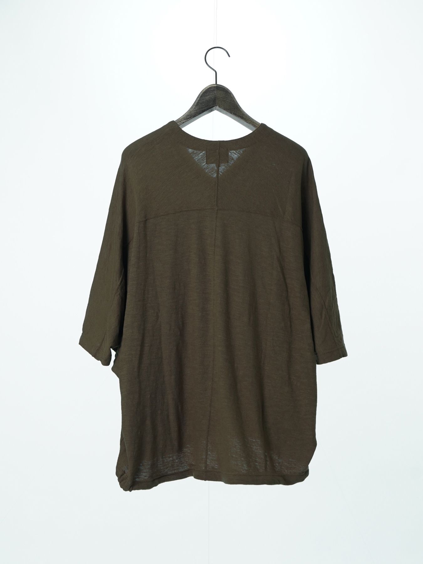 【予約品 2月1日(日) 締切】KITE V-NECK / Vネック ニットT / ブラウン