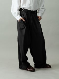 【予約品 2月1日(日) 締切】OVERTROUSERS / ボックスタックトラウザーズ / ブラック