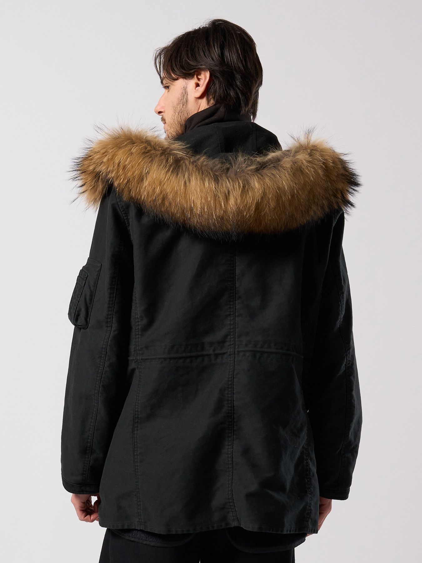 【予約品 4月19日(日) 18時締切】heavy moleskin N-3B/ ヘビーモールスキン N3B / ブラック