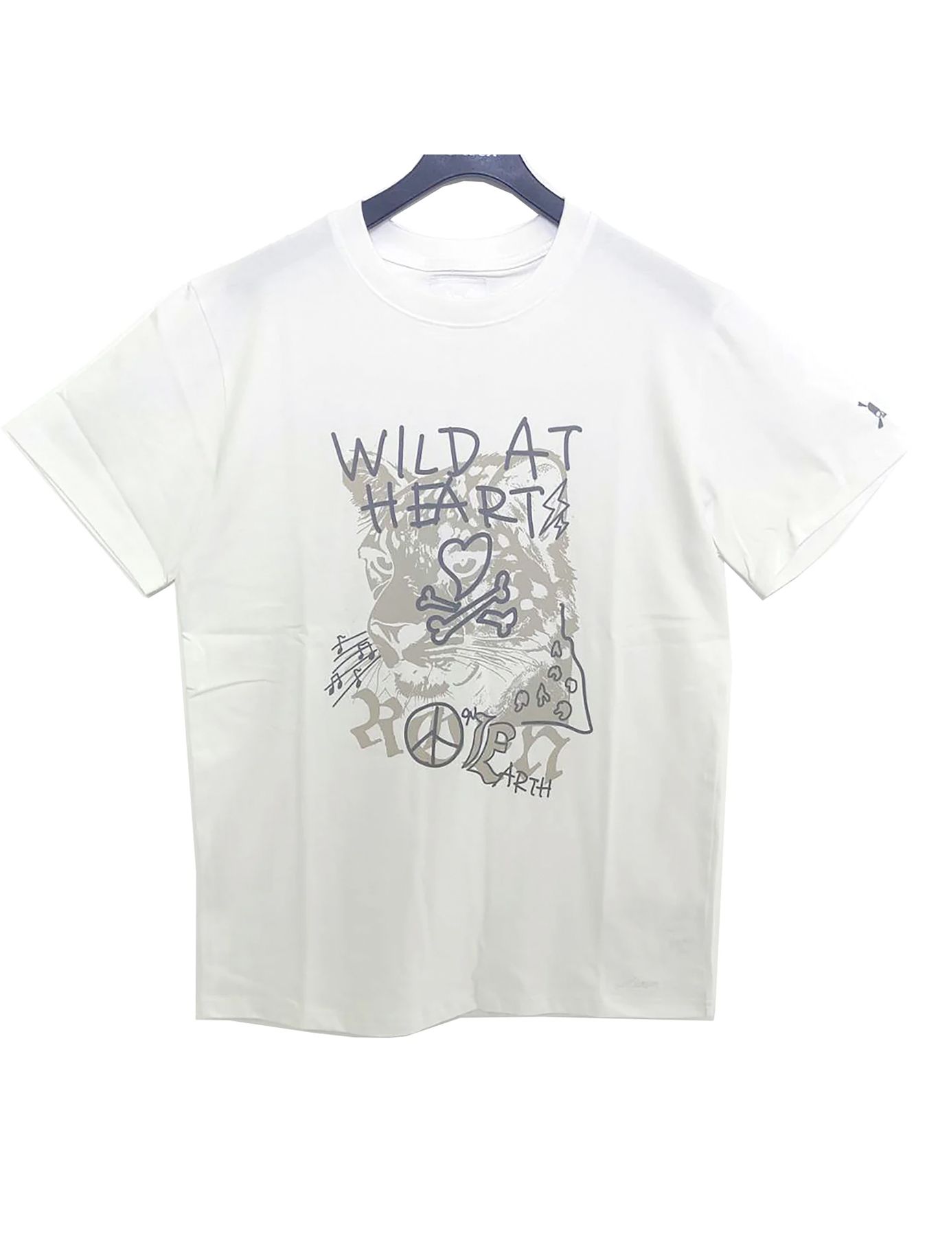 WILD HEART GRAPHIC T / 半袖Tシャツ / ホワイト【Roen】