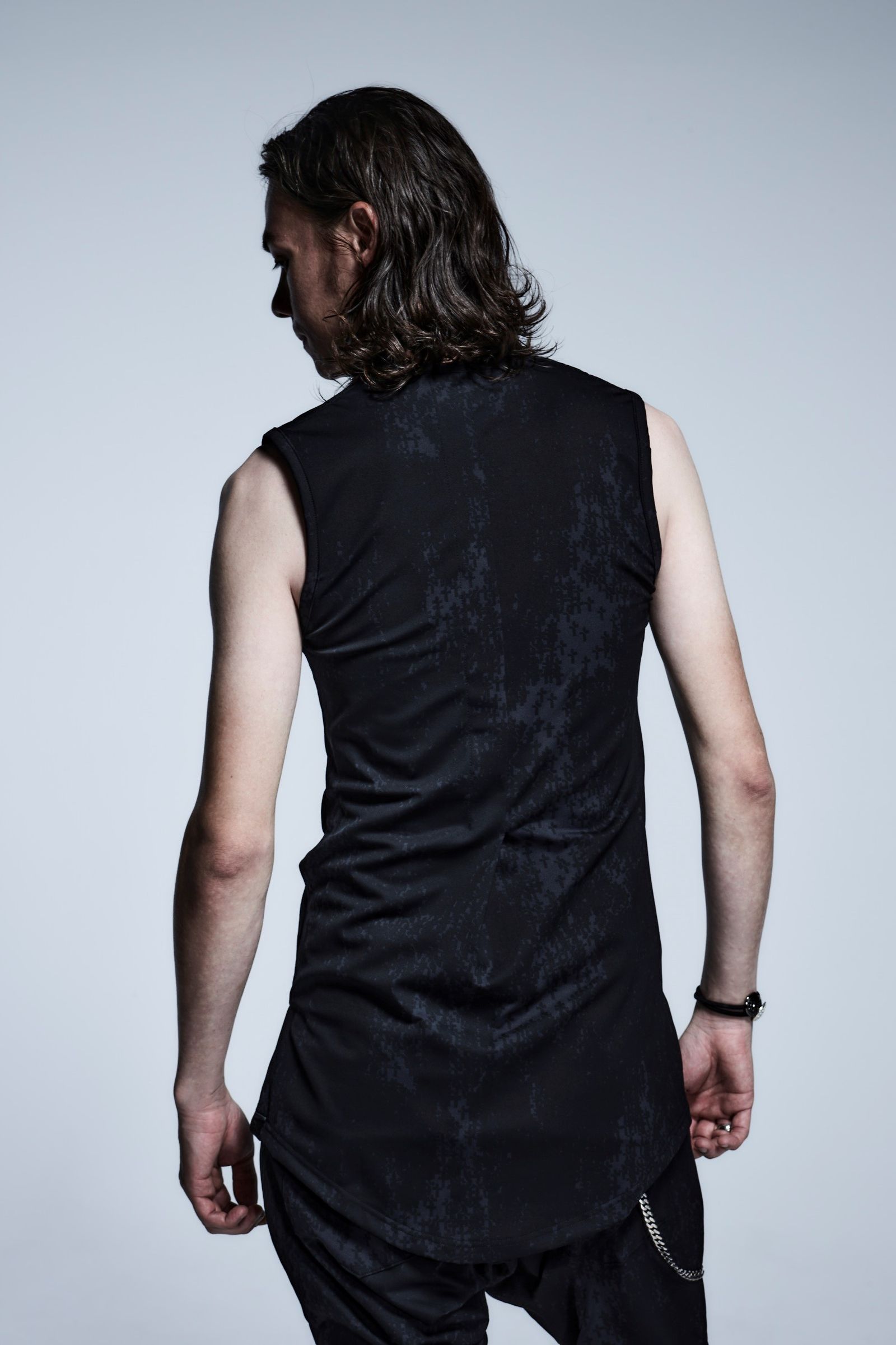 《予約品》 LongTankTop CrossDotRashGuard / Black 【kiryuyrik】 1月入荷予定