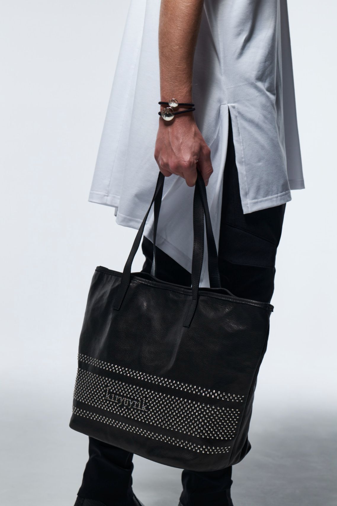 StudsLeatherToteBag / ブラック 【kiryuyrik】