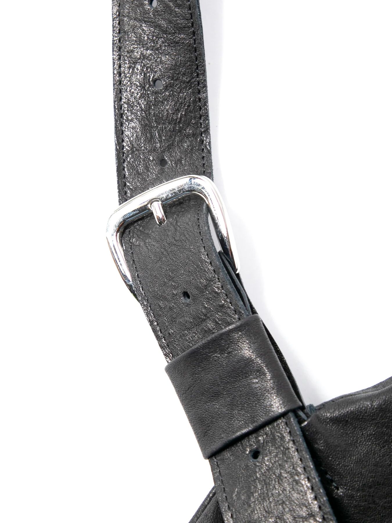 【予約品 4月6日(月) 締切】Pit Vegetable Full Tanned Shrunken Horsehide Wrap Bag / フルタンニン ピット鞣し シュリンク ホース ハイド ラップバッグ / SKYN / ブラック