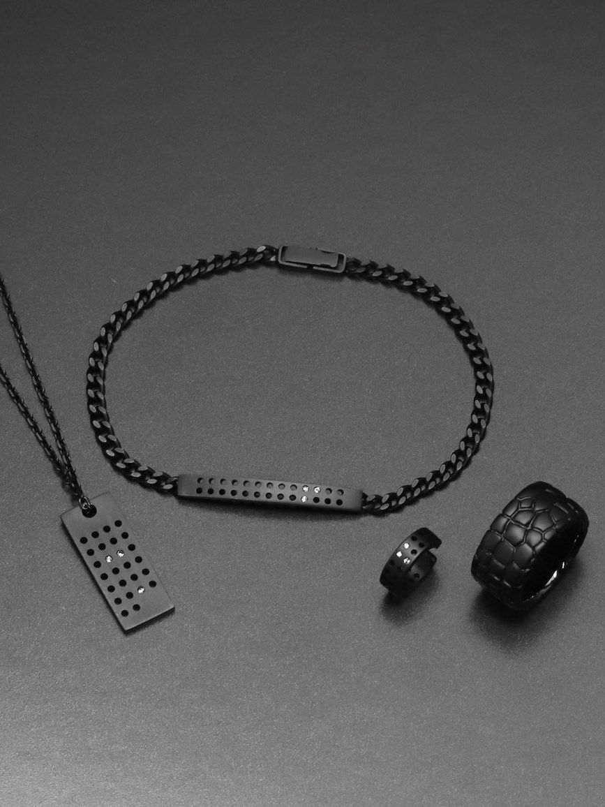 【予約品】 IVXLCDM ×wjk  26 hole ID bracelet / ブレスレット / ブラックコーティング