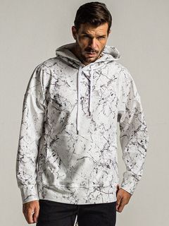 《予約9月1日18時締め》 PAINT loose hoodie  / パーカー / ペイントホワイト