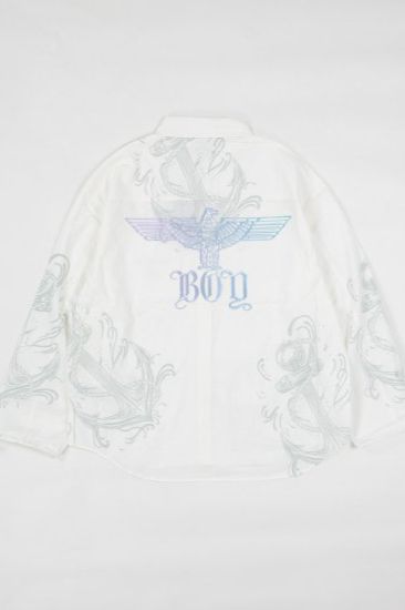 MARINE TASTE SHIRTS/ ホワイト 【BOY LONDON】