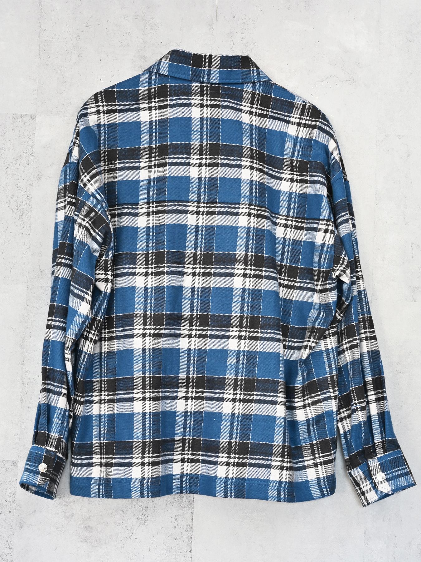 【予約品 9月6日(日) 締切】OLD SLUB CHECK JK / ヴィンテージ ネルジャケット / ブルー