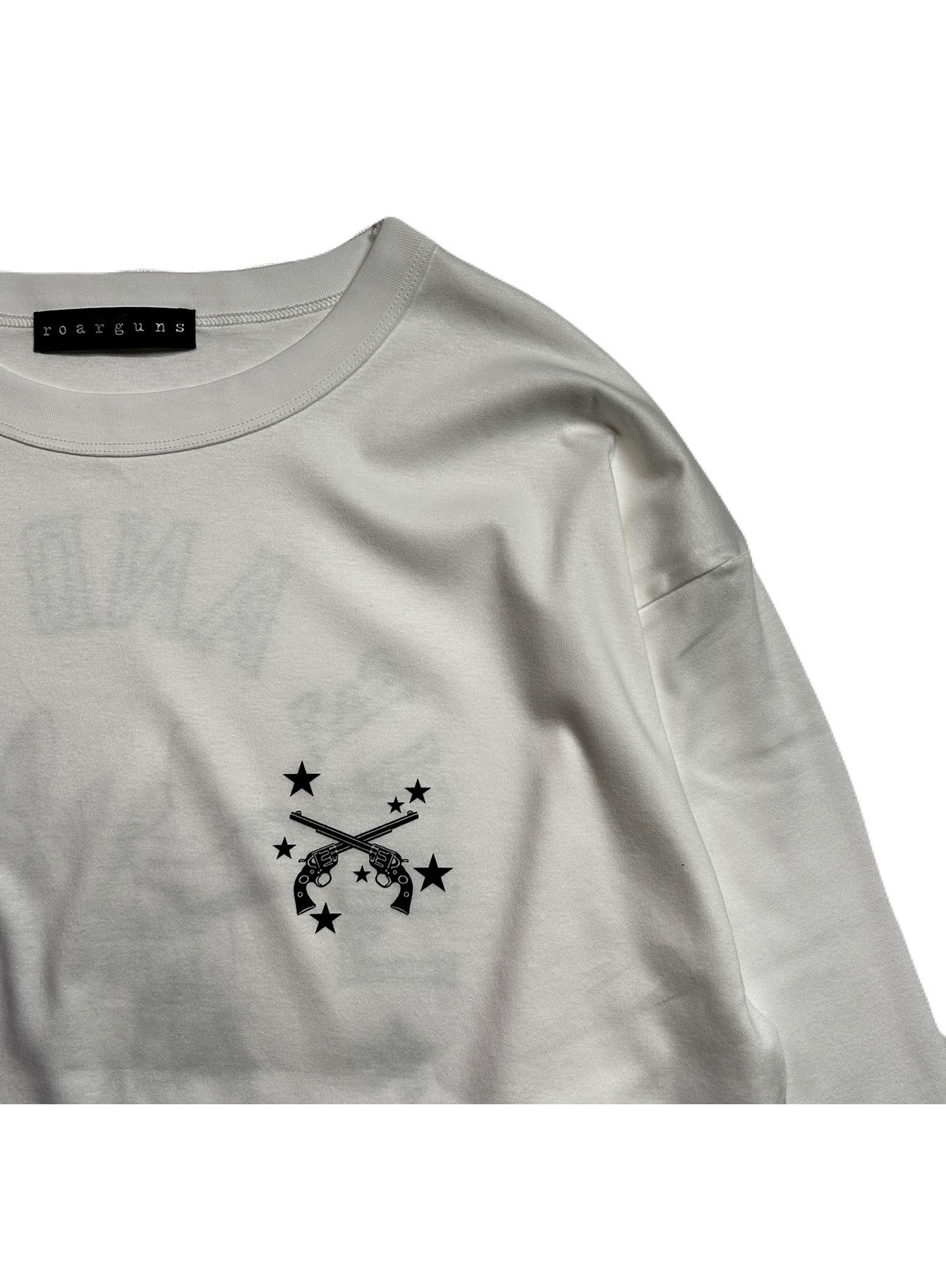 【予約品 8月10日(日) 締切 】ANGEL CROSSGUN L/S T / エンジェル クロスガン ロングスリーブ Tシャツ / ホワイト