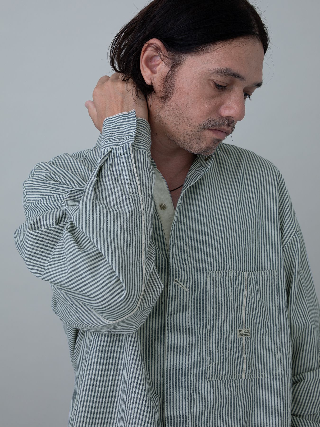 【予約品 11月23日(日) 締切】AKAMIMISHIRTS / オフィサーシャツ / HICKORY