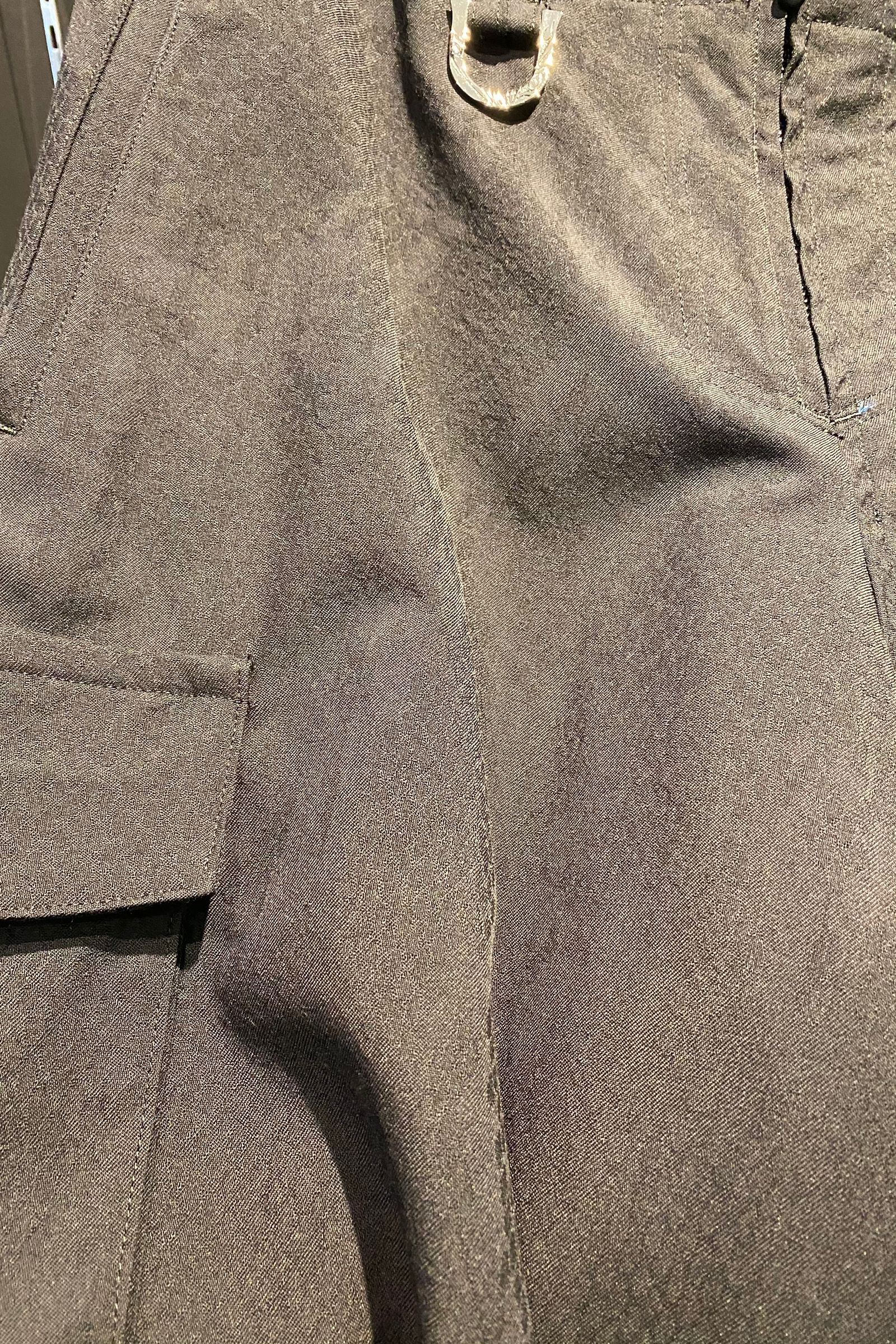 《予約品》 WideShortCargoPants PythonJQD / Black 【kiryuyrik】 8月入荷予定