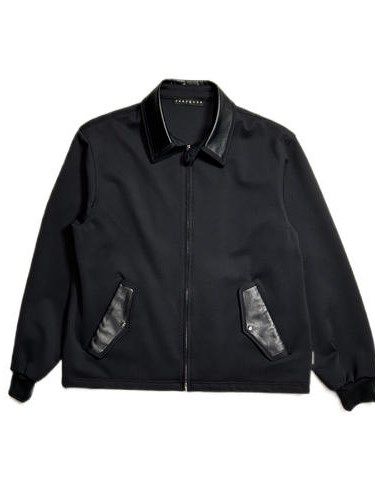 《予約品8月31日 23時55分締め》 RUBBER JERSEY / ブルゾン / ブラック 【roarguns 】 2024年2月入荷予定