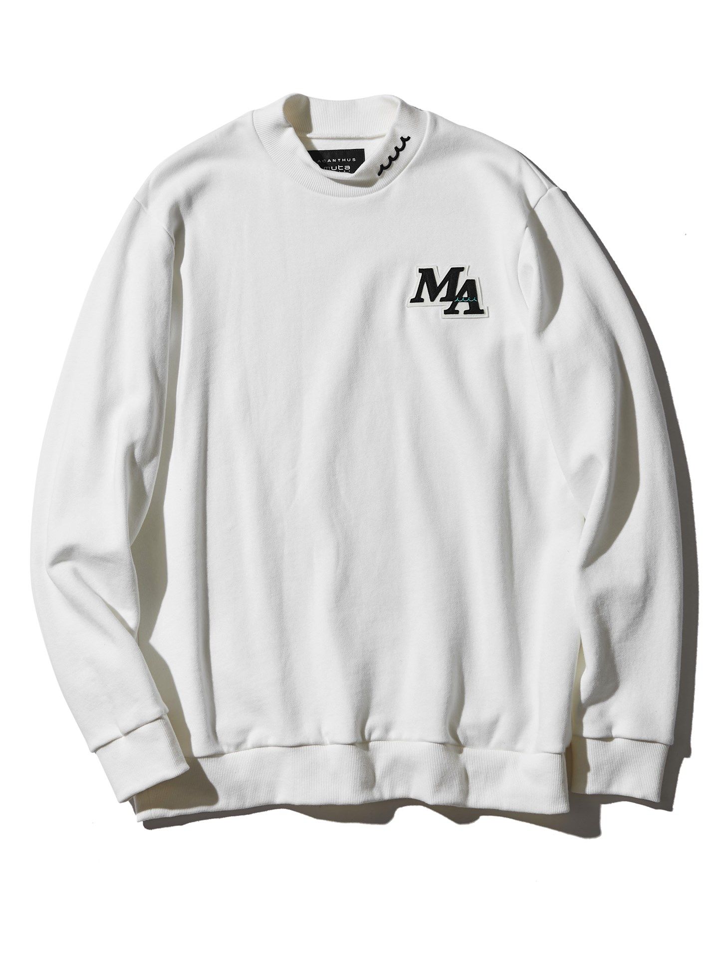 muta Mockneck Sweatshirt / スウェット / ホワイト 【Acanthus×muta】