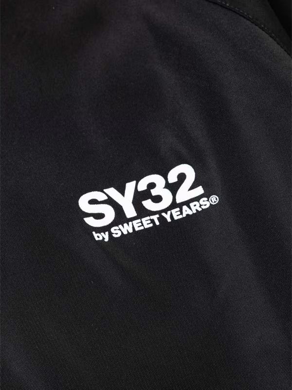 MULTI LOGO WINDBRAKER BLACK 【SY32 by SWEET YEARS GOLF】