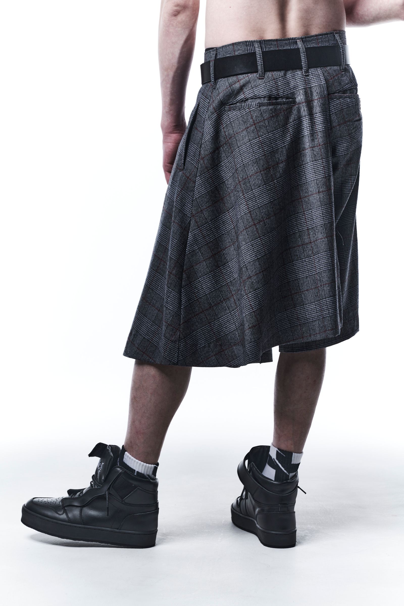 《予約品》 SkirtSlacks スカートスラックス GrenCheck / Black&Grey 【kiryuyrik】 11月入荷予定