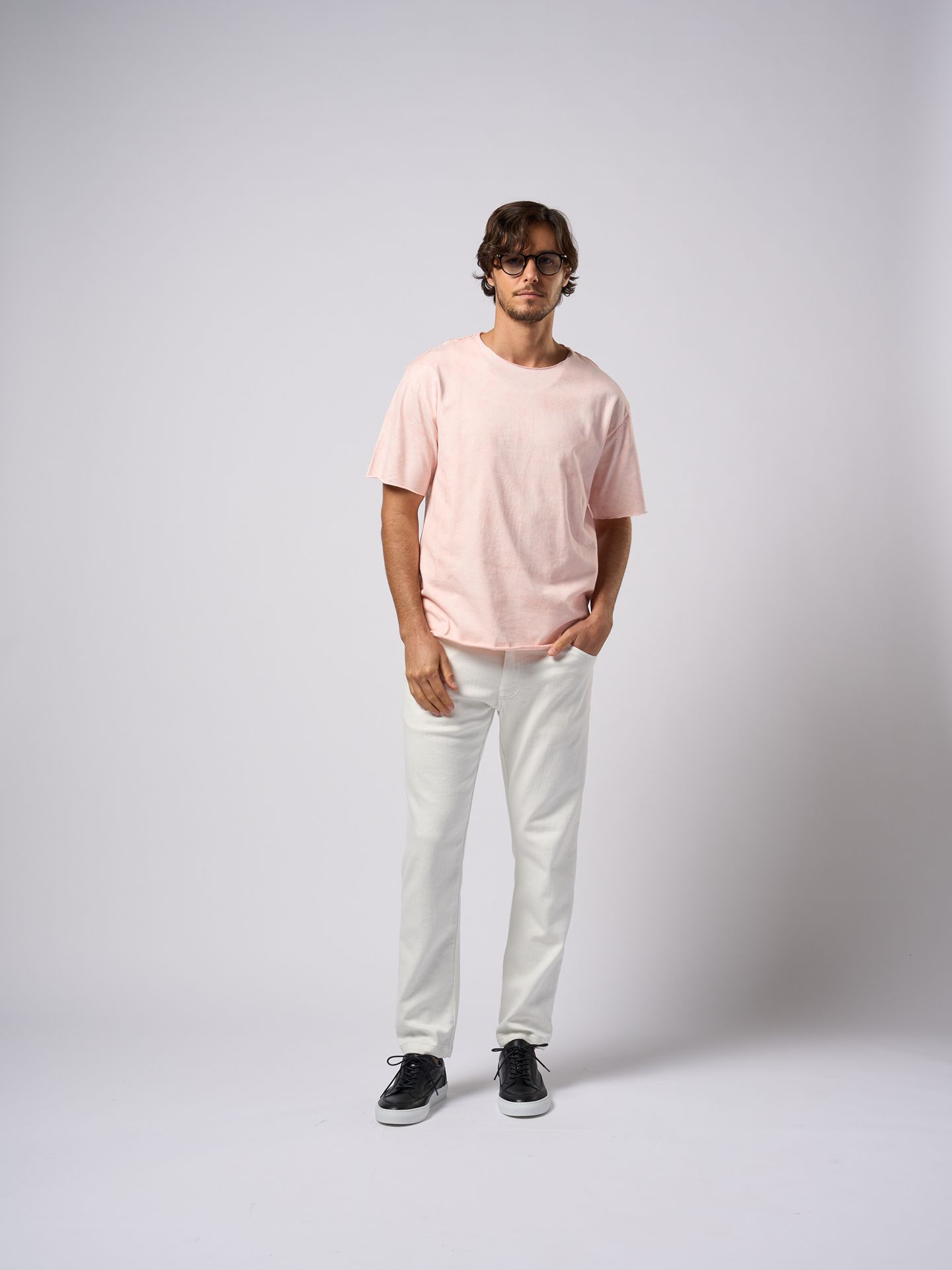 spec dye cut-off S/S  / Tシャツ / ピンク