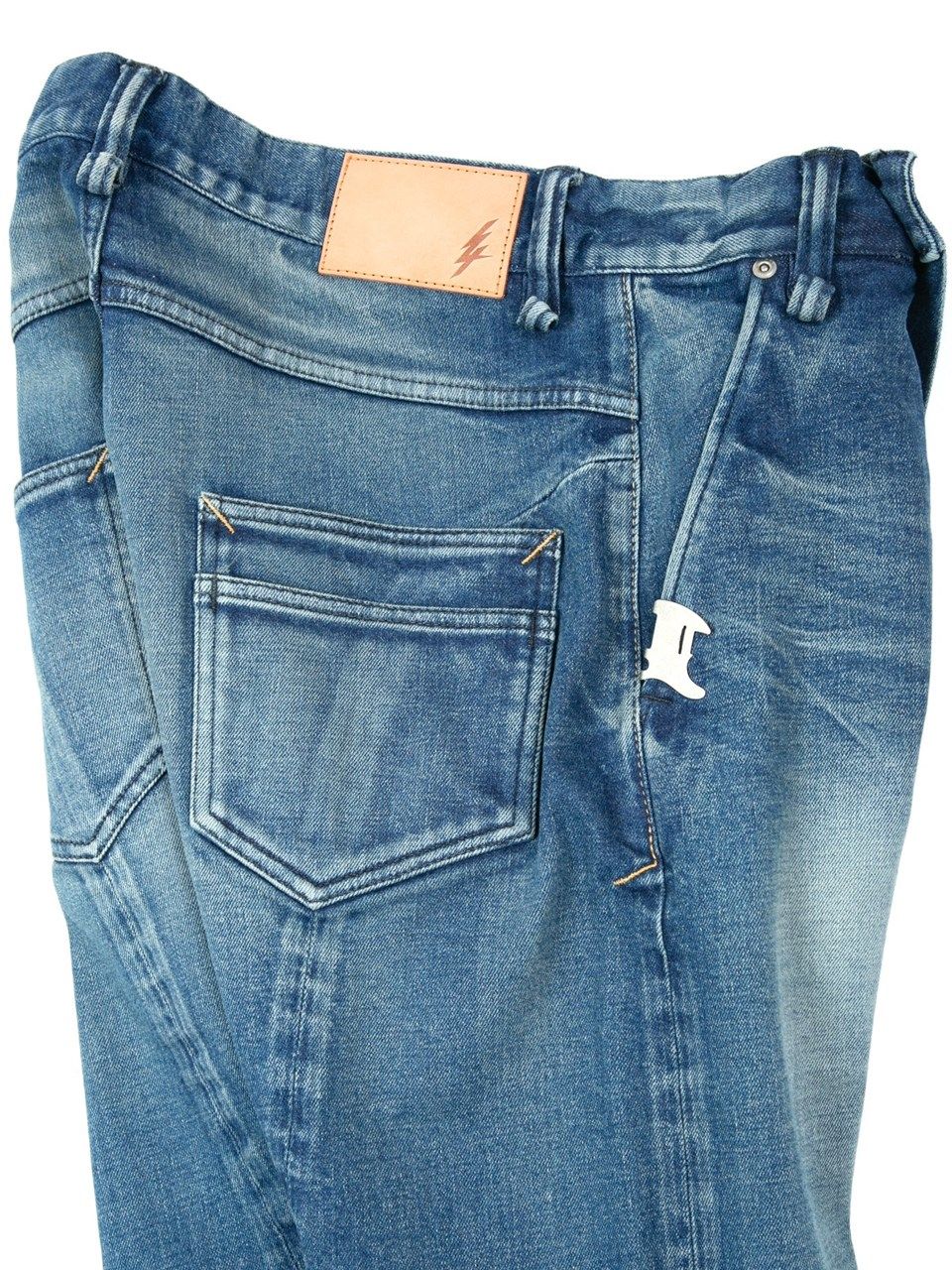 12.5oz Organic Cotton Stretch Over Lap Tight Straight Jeans / 12.5oz オーガニックコットン ストレッチデニム オーバーラップ タイトストレート ジーンズ / Over Down / インディゴ