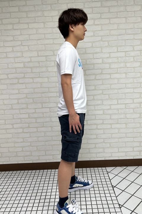 ショートパンツに合うTシャツコーデ.2