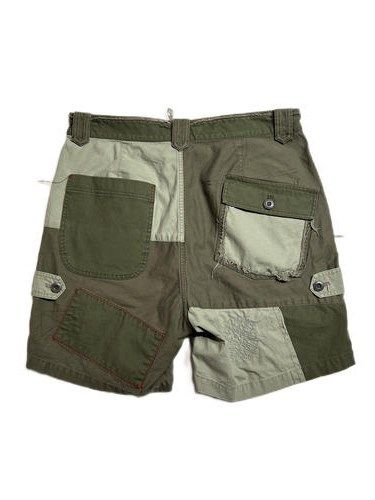 《予約品8月31日 23時55分締め》 DAMAGE SHORTS / ハーフパンツ / カーキ 【roarguns 】 2024年2月入荷予定