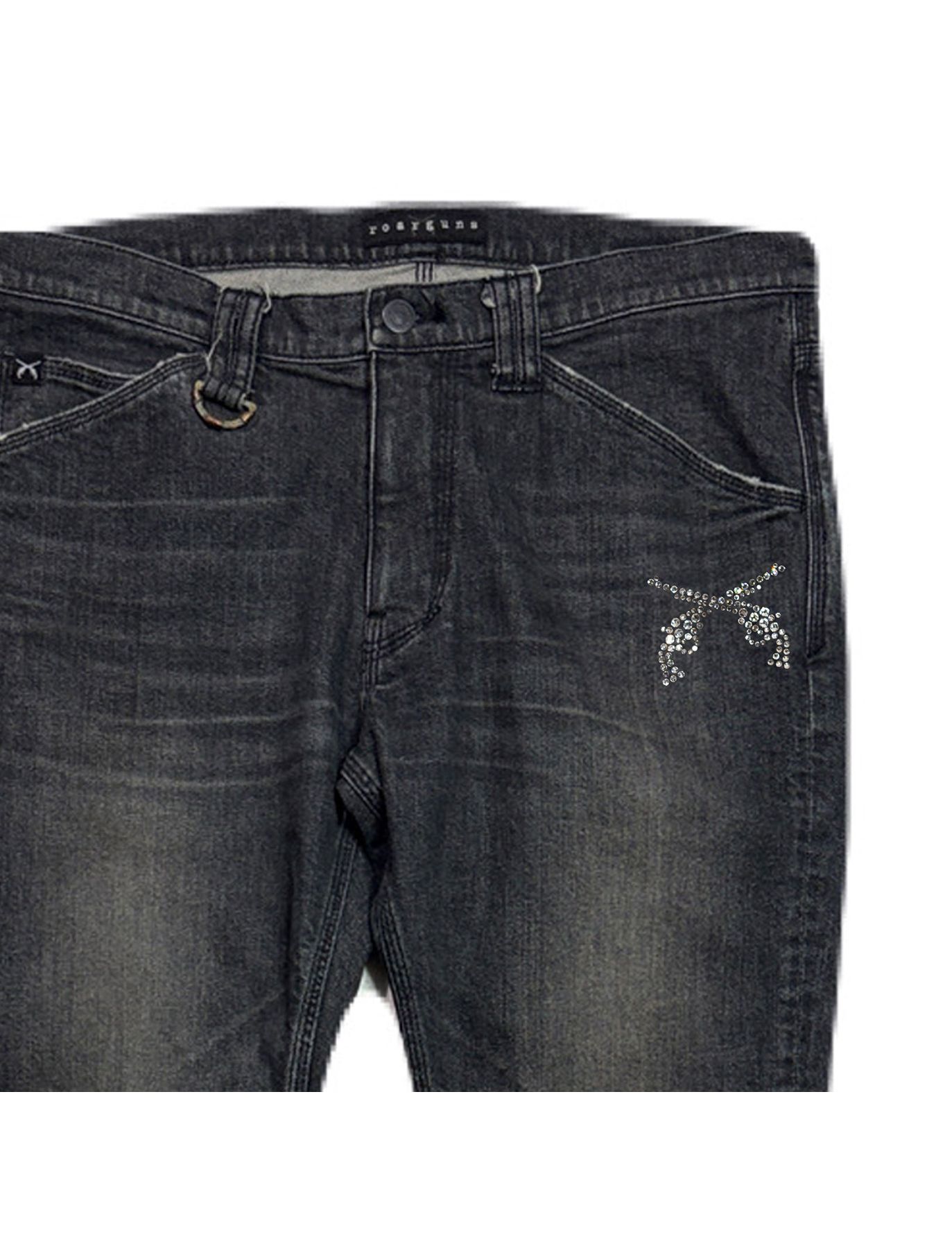 【予約品 3月9日(月) 18:00 締切】STRETCH DENIM PT CRY / ストレッチデニム ブーツカットパンツ / クリスタル ブラック