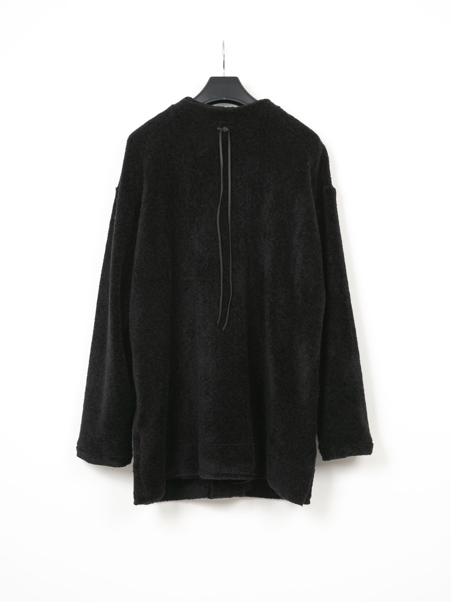 Cotton Acrylic Napped Pile Middle Cardigan / ミドル カーディガン / ブラック