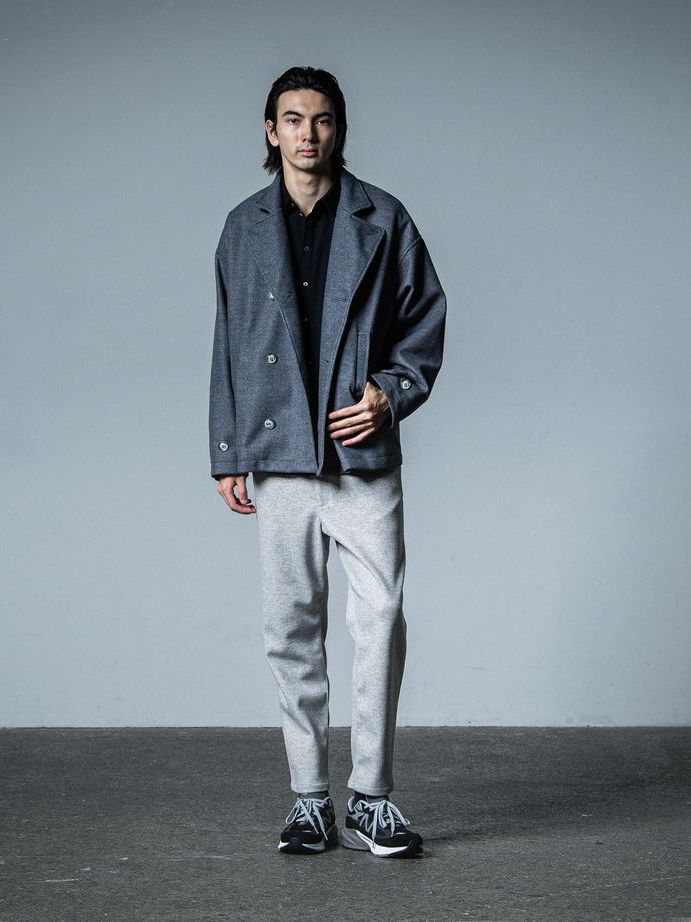 《予約品》 MELTON OVER PCOAT / コートジャケット / グレー