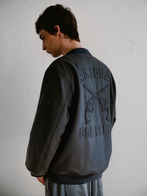 100S MELTON JKT / オールブラックブラック