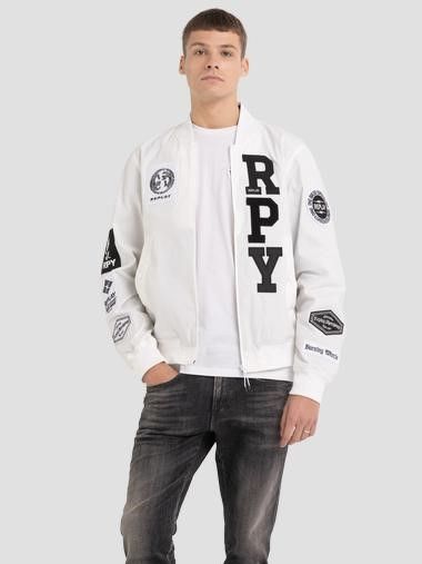 REPLAY - ボンバージャケット / 869ホワイト 【REPLAY】 | BRYAN