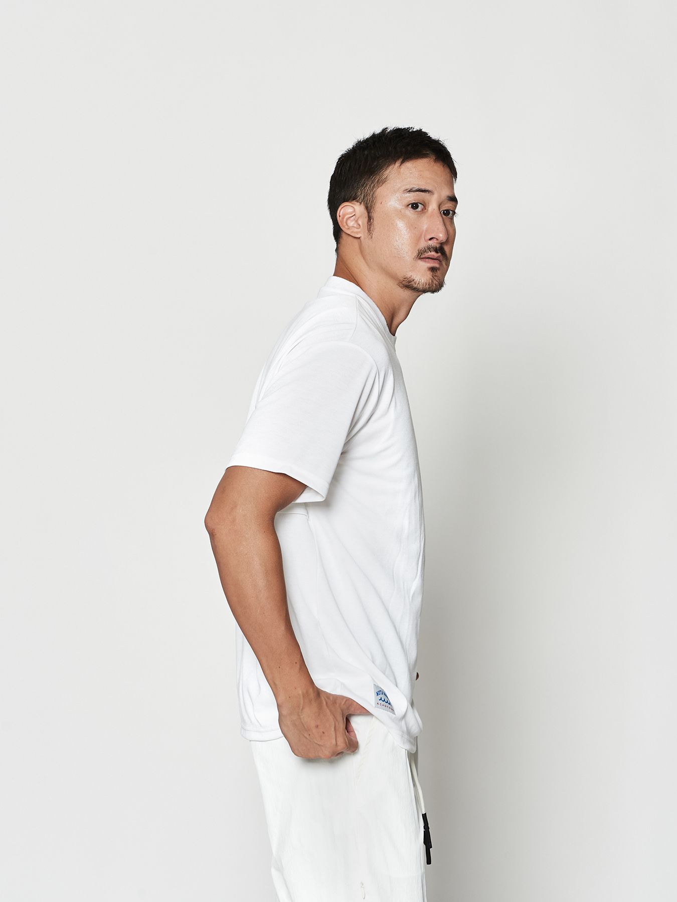 【予約品 10月9日(木) 締切】muta Ventilation Tee / Tシャツ / ホワイト【Acanthus × muta MARINE】