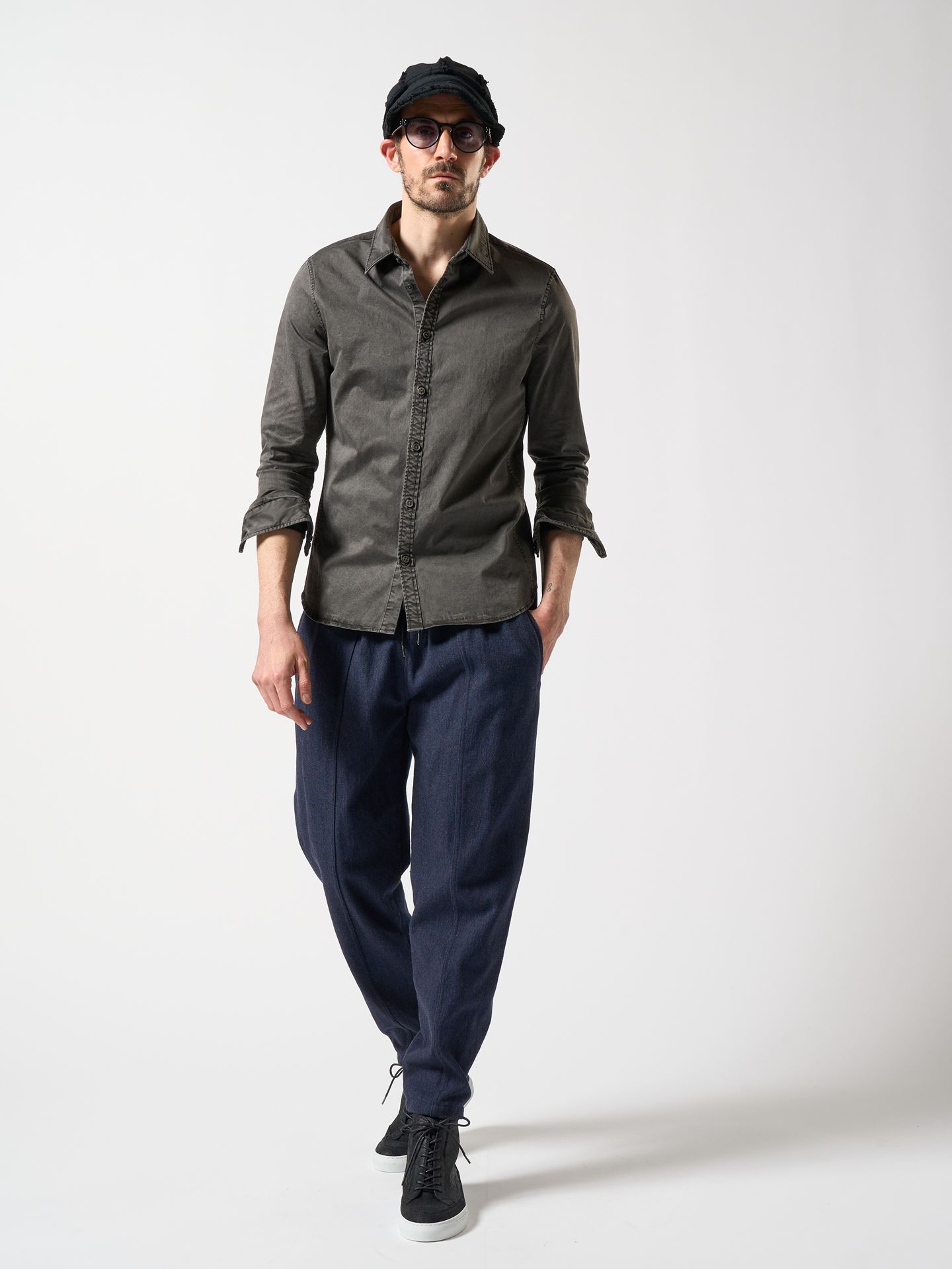 shirt standard(garment dye) / シャツ / ダークチャコール