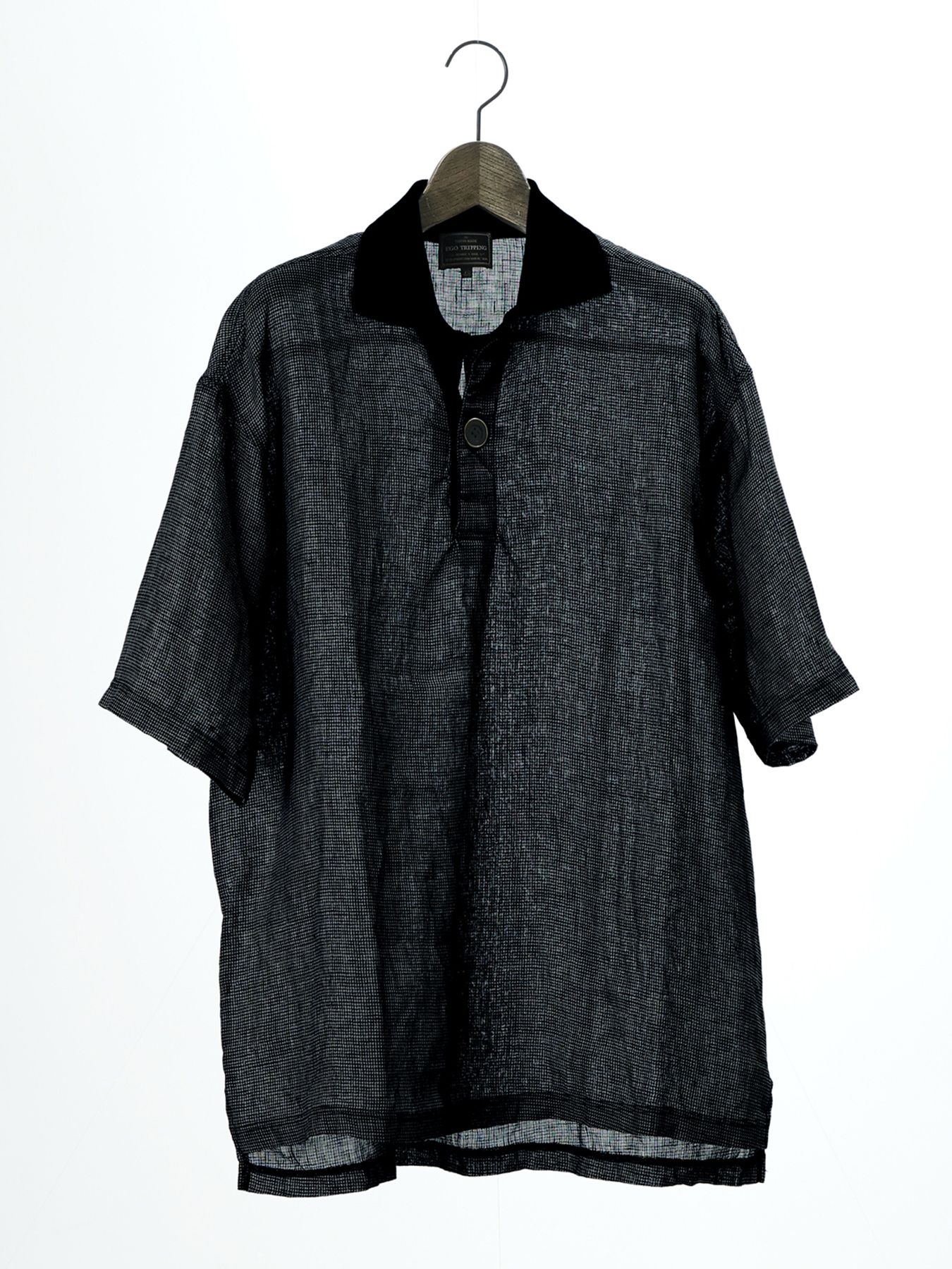 【予約品 11月23日(日) 締切】LINENSHEER POLO / リネン ポロシャツ / BLACK