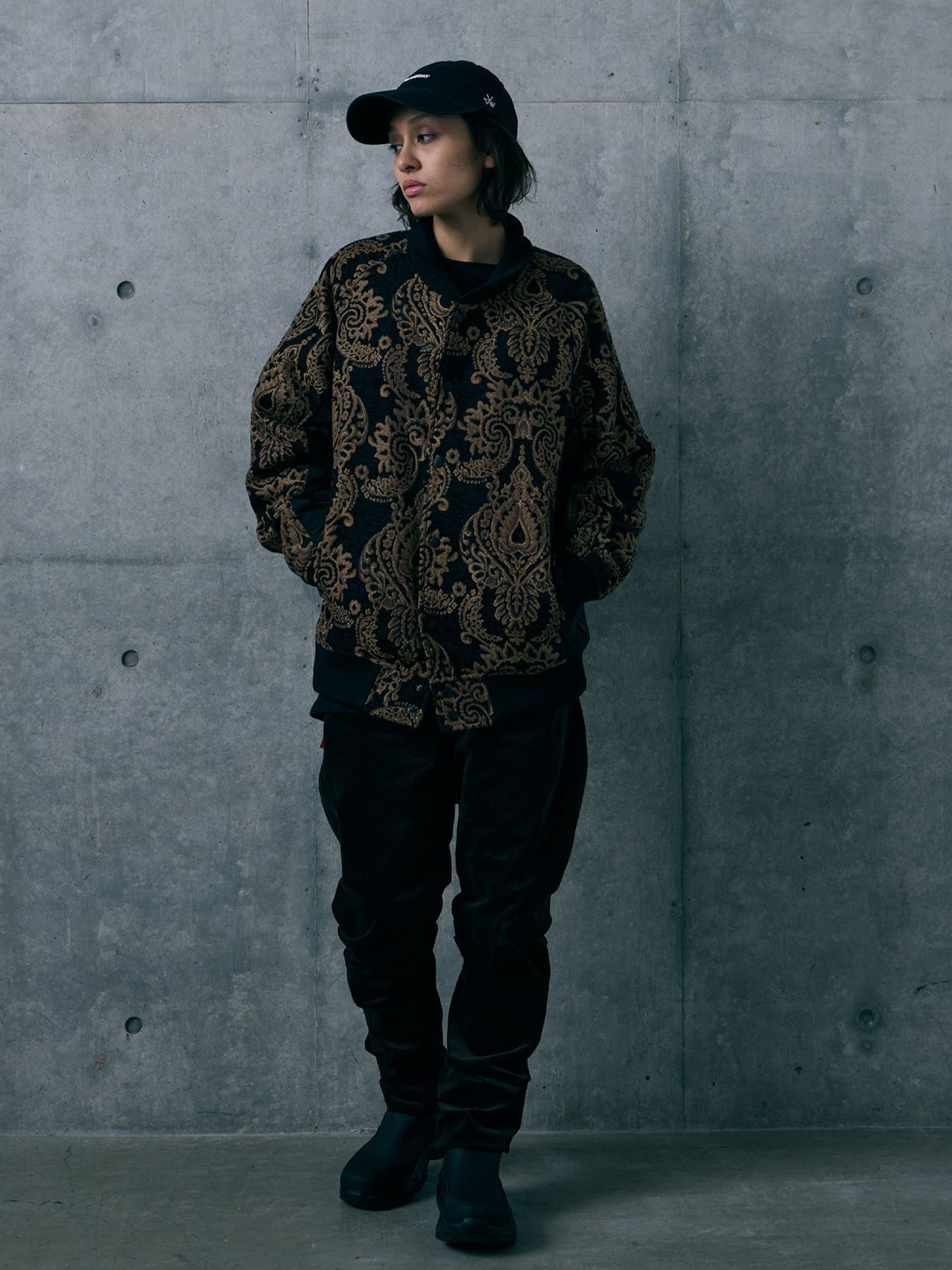 REGALIA JKT / ジャガードブルゾン / BLACK