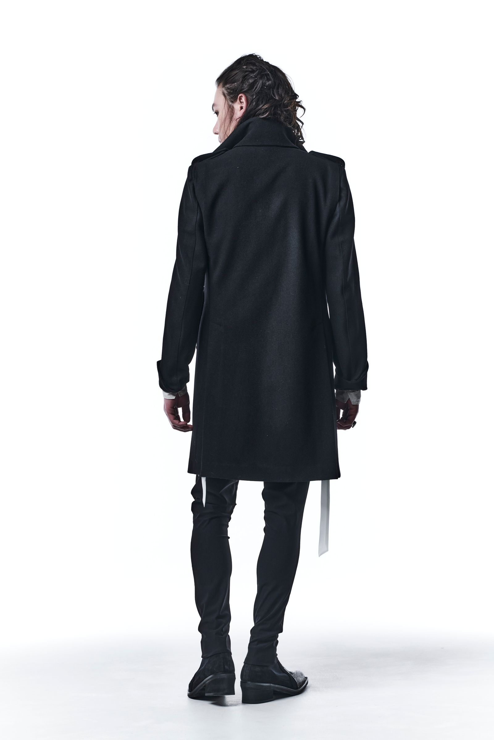 《予約品》 SingleNapoleonJacket テーラードジャケット 100`sMelton / Black 【kiryuyrik】 10月入荷予定