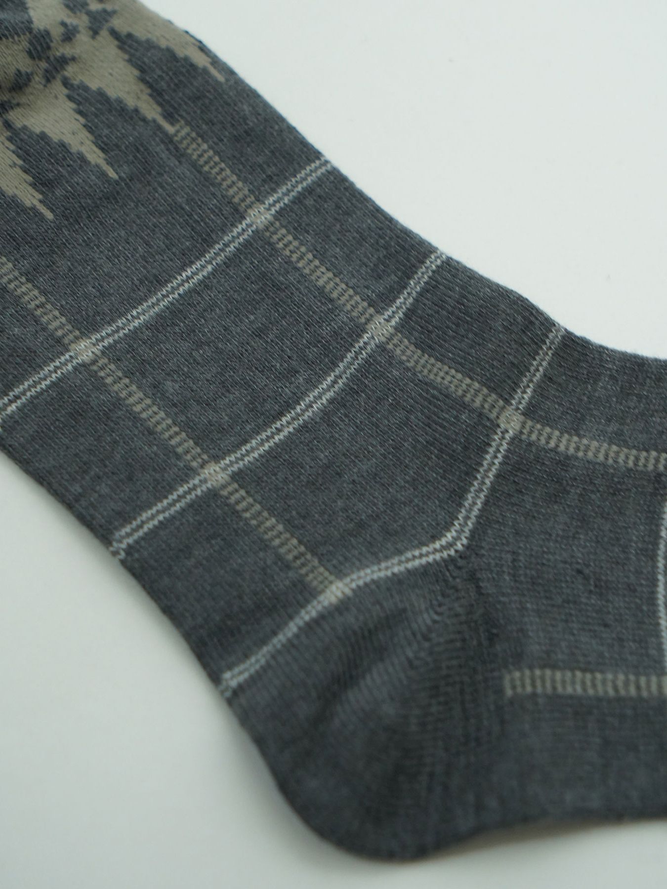 WINDOWPANE SOX / ソックス / チャコール