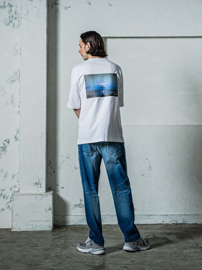 《予約11月17日19時締め》 BACK Photo OVER  TEE / オーバーTシャツ / ホワイト