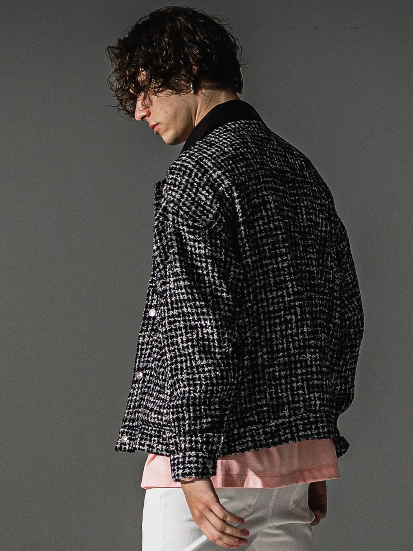 【予約品】FCTWEED 2nd jk / ファンシーツィード ジャケット / ブラック