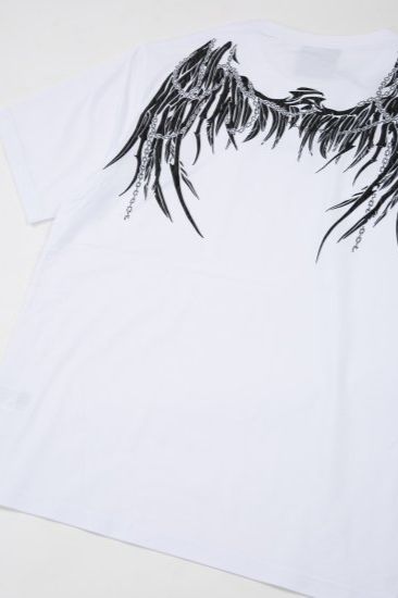 RHINESTONE EAGLE WING T-SHIRTS/ ホワイト 【BOY LONDON】