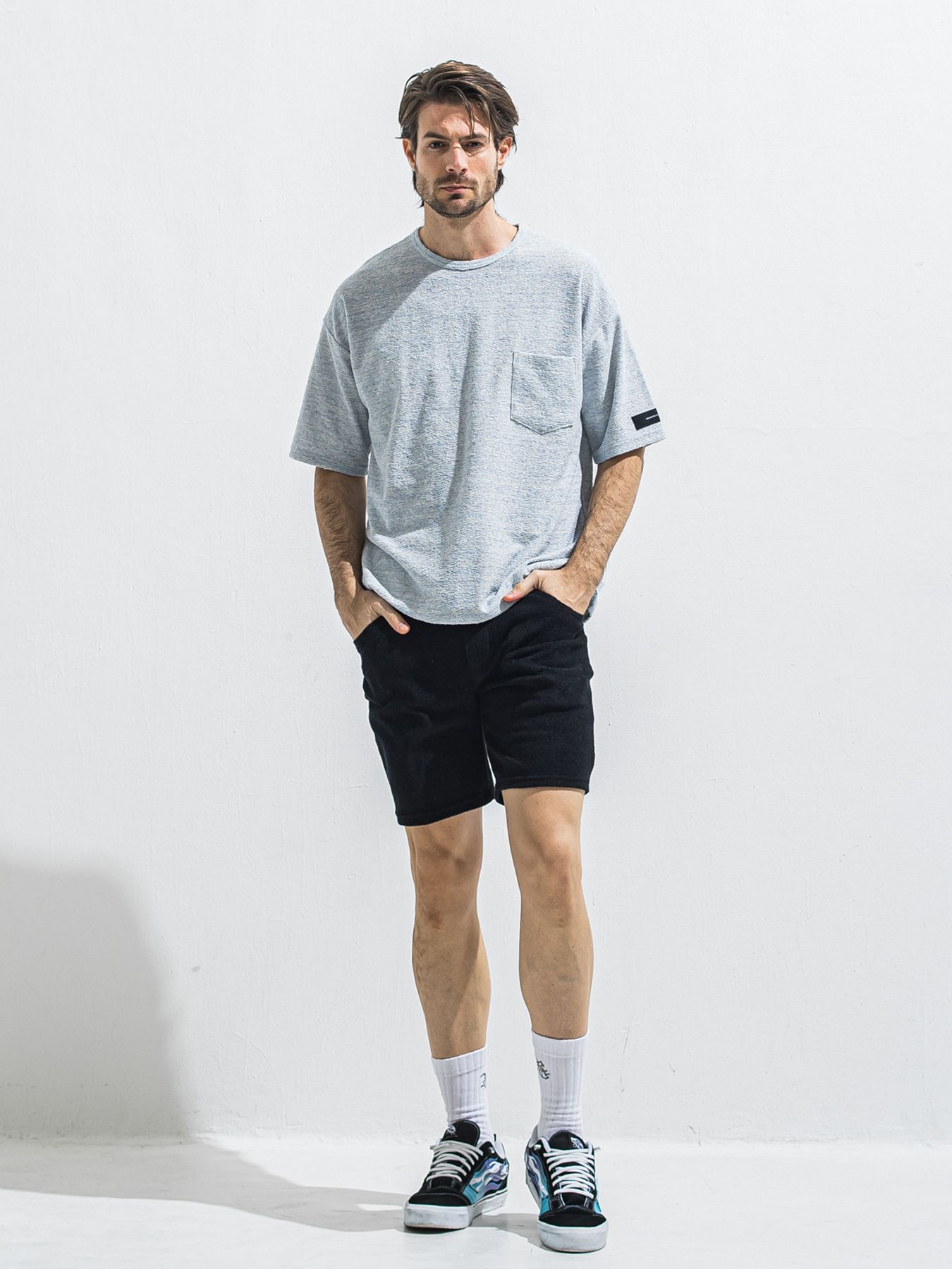 【予約品 2月15日(日) 18:00 締切】VINTAGE PILE SHORTS / パイルショートパンツ / ブラック