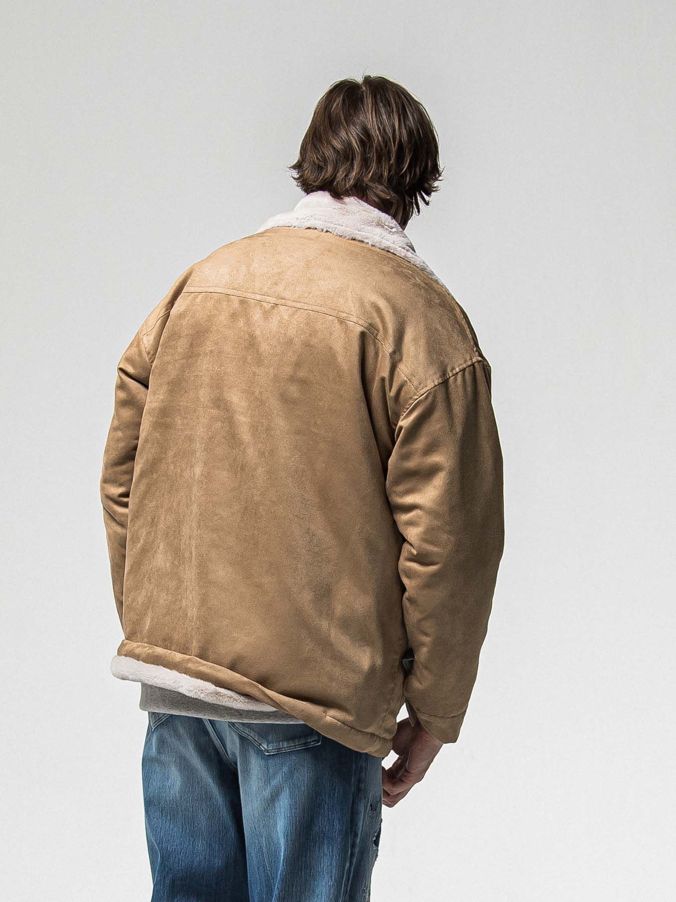 【予約品 】SUEDE FUR CAVER ALL / スウェードファーカバーオール / ブラウン