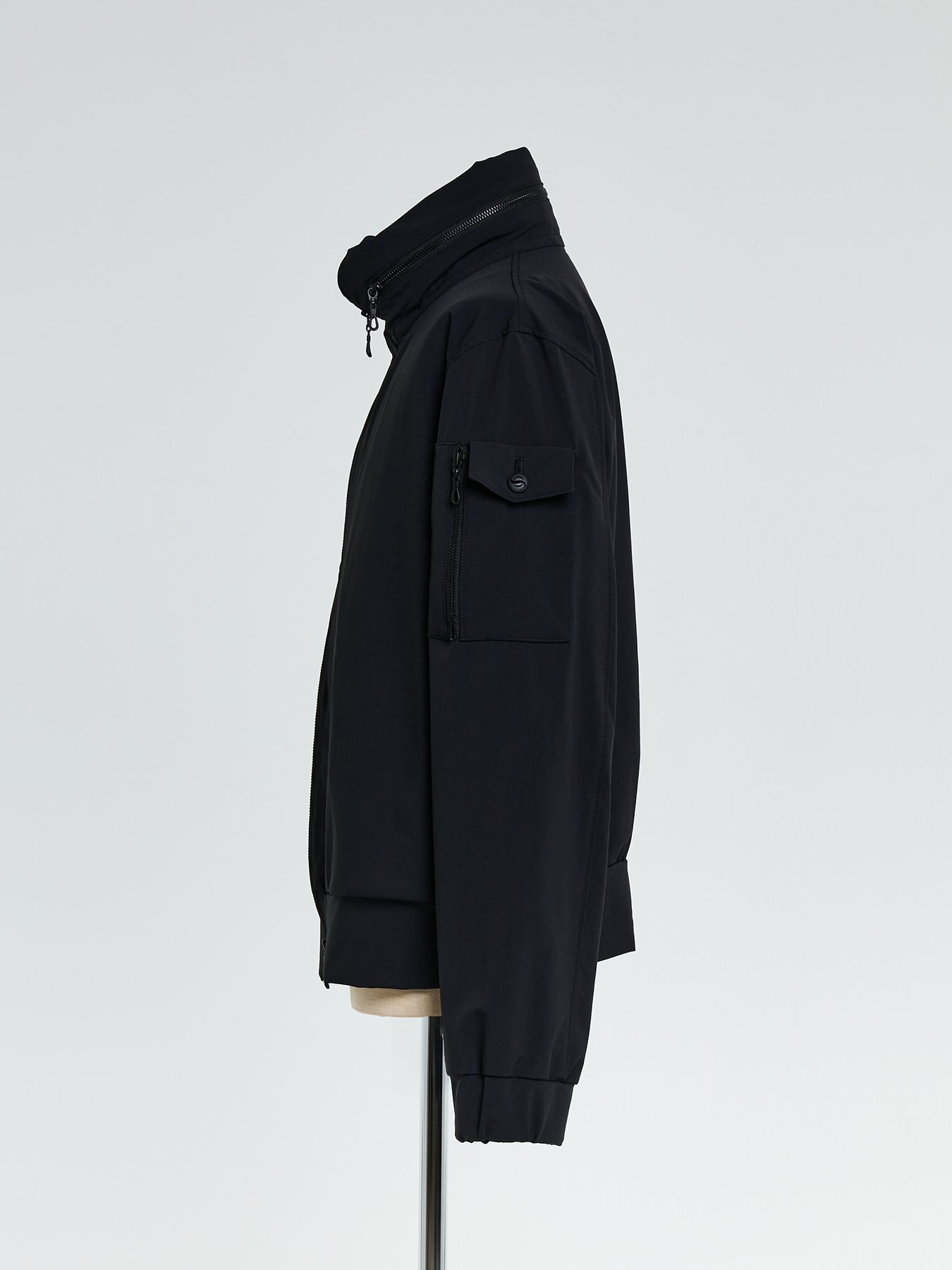 【予約品 10月26日(日) 締切】Stand Collar Blouson / スタンドカラーブルゾン / ブラック