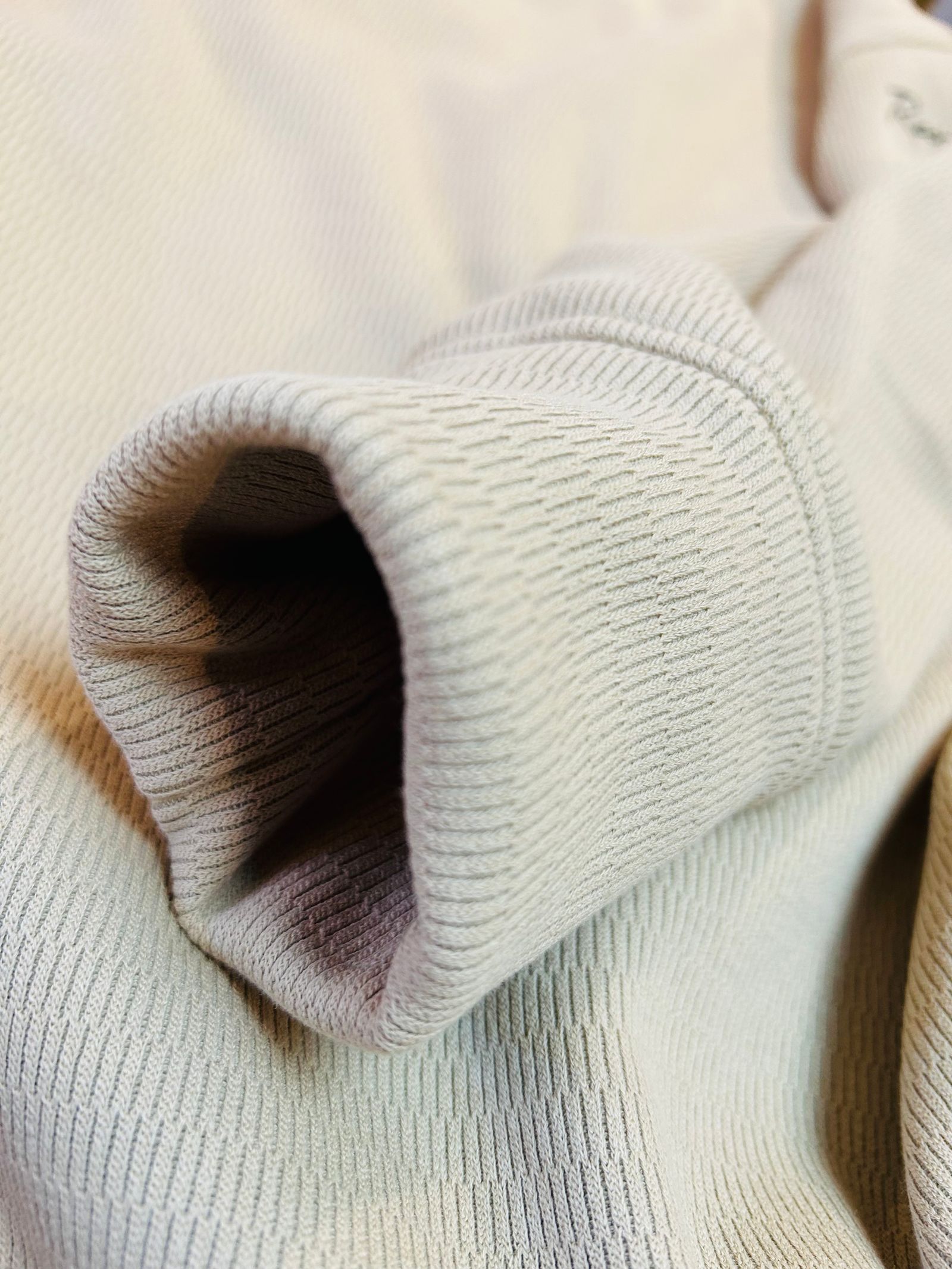 thermal loose trainer / 裏地特殊起毛ベロアフリーストレーナー / ベージュ 【RESOUND CLOTHING】