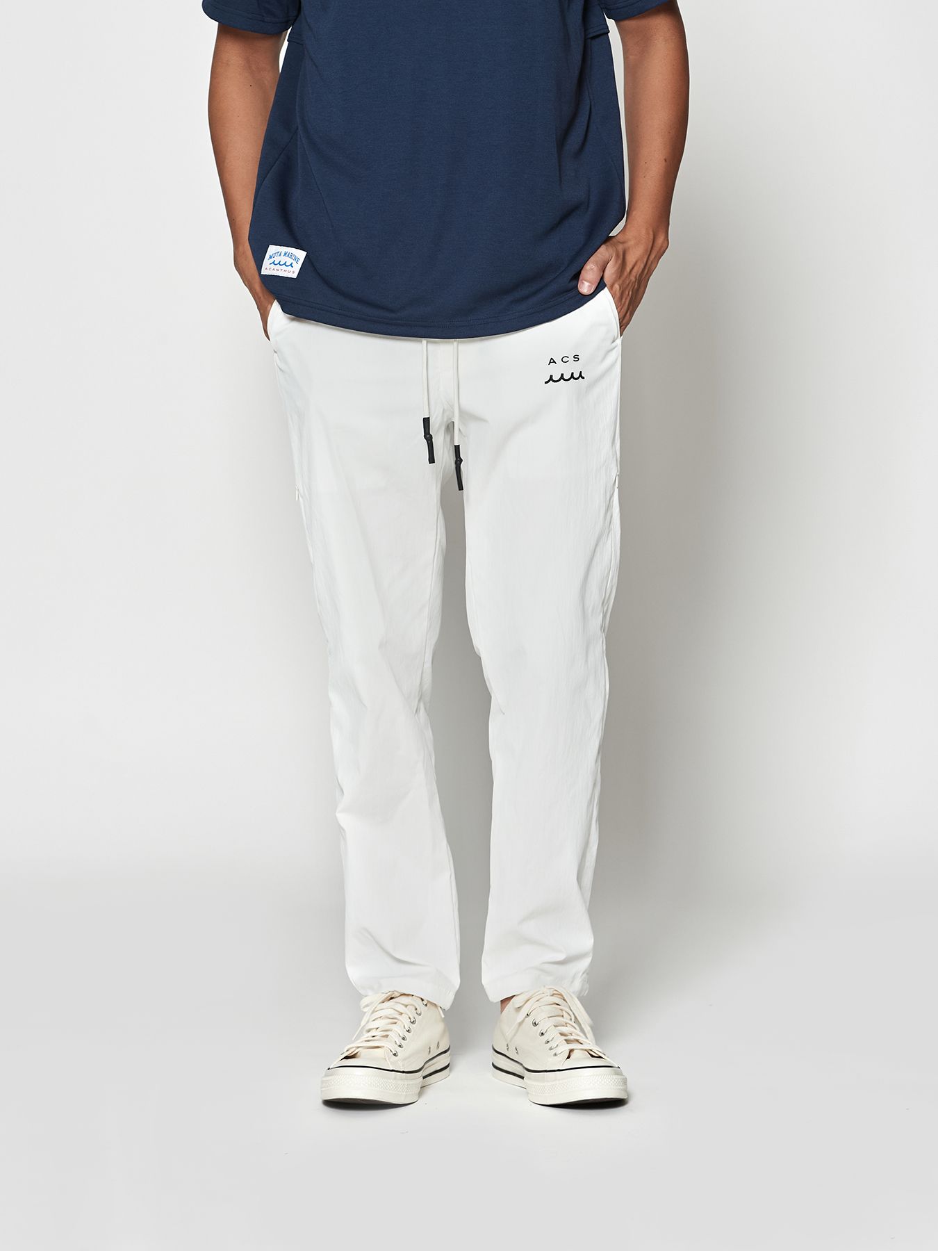 【予約品 10月9日(木) 締切】muta Ventilation Pants / イージーパンツ / ホワイト【Acanthus × muta MARINE】