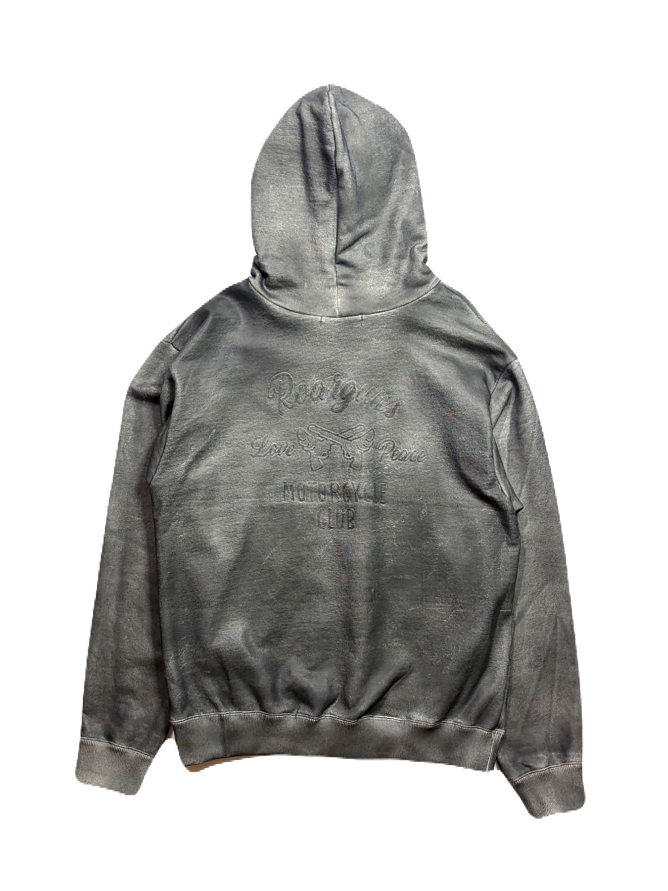 【予約品 3月9日(月) 18:00 締切】FOIL PRINT HOODIE / 箔プリント フーディ  / グレー