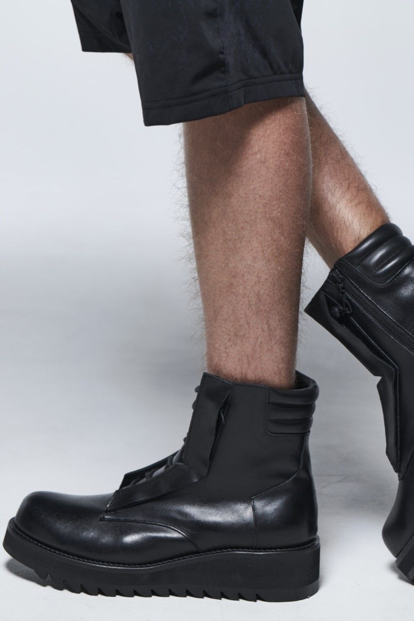 《予約品》 LaceUpBoots / ブラック 【kiryuyrik】 2023年3月以降入荷予定
