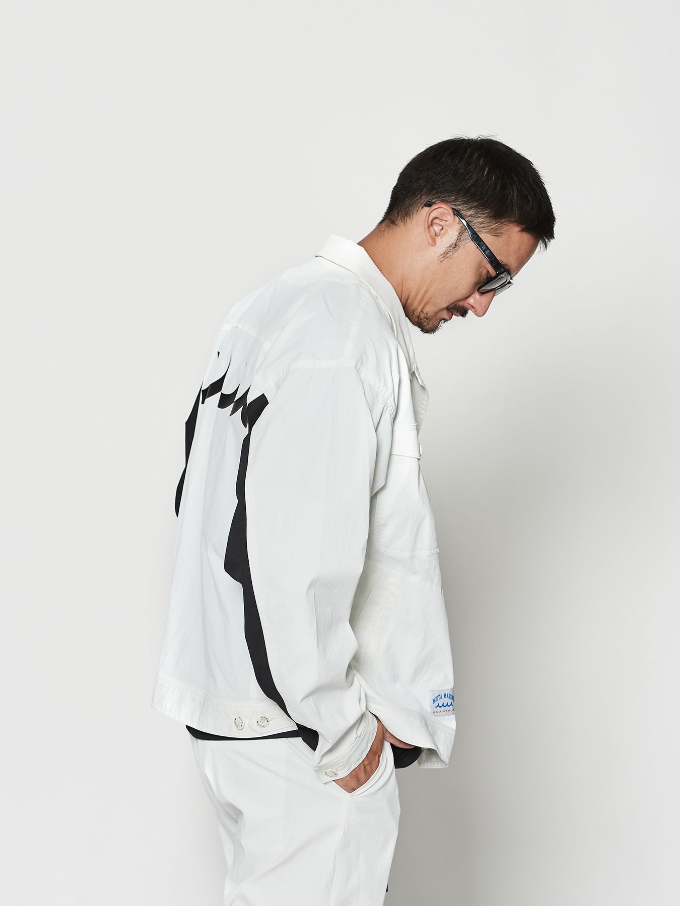【予約品 10月9日(木) 締切】muta Trucker Jacket / トラッカージャケット / ホワイト【Acanthus × muta MARINE】