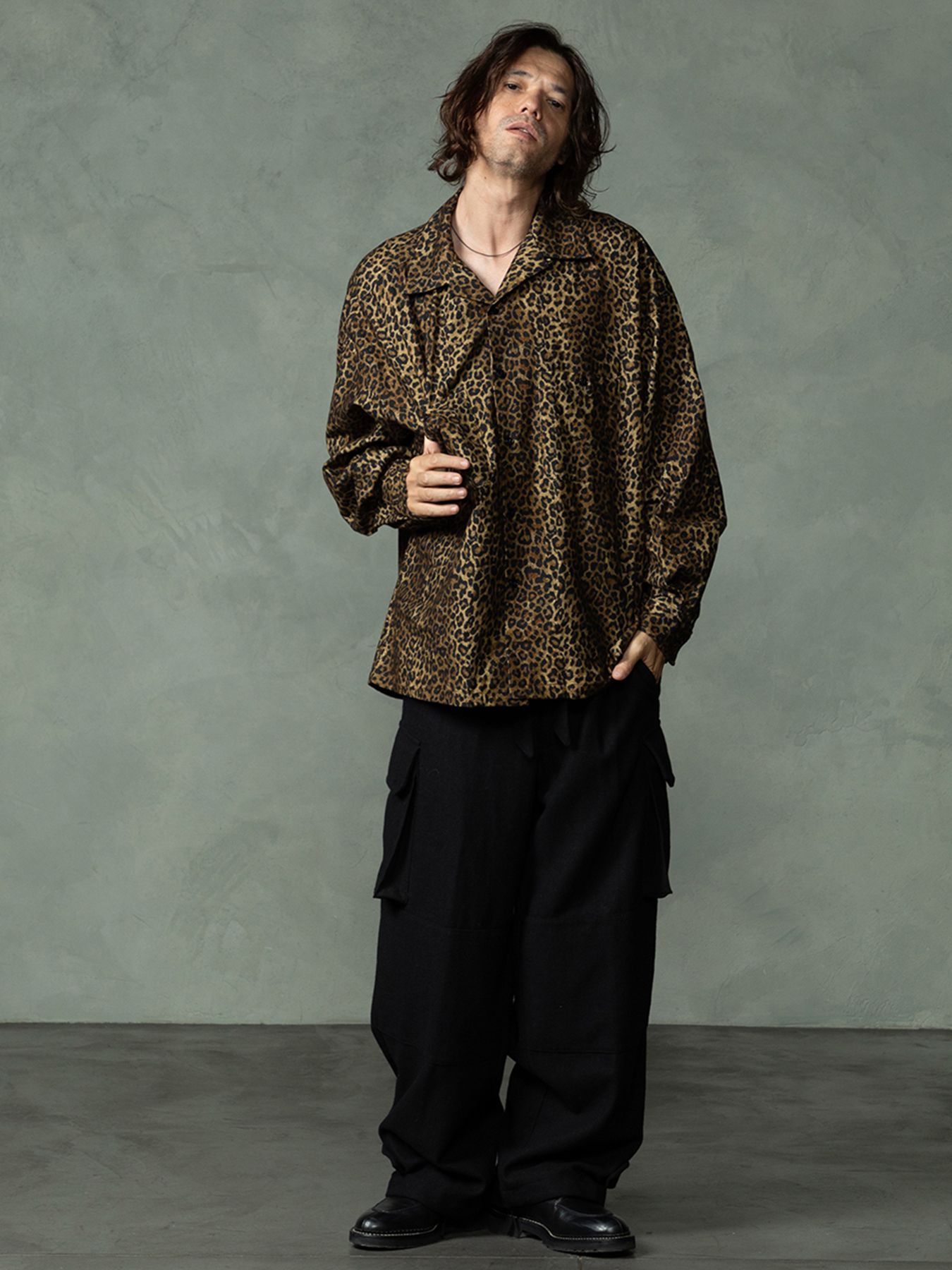 【予約品 7月5日(日) 締切】LEOPARD FLANNELSHIRTS / レオパード フランネルシャツ / ベージュ